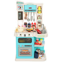 SPIELKÜCHE DE-10381 92-teilig mit Wasserhahn Grün - Grün, Kunststoff (44.5/24/79cm) - ComfortXL