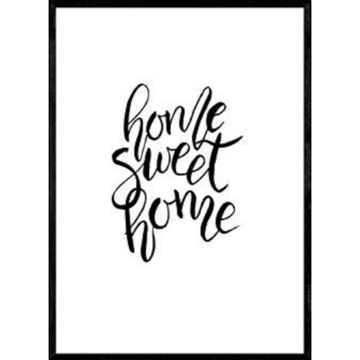 POSTER Home Sweet Home A3 Rahmenlos - Klar, Papier (29.7/5/42cm) - Nacnic