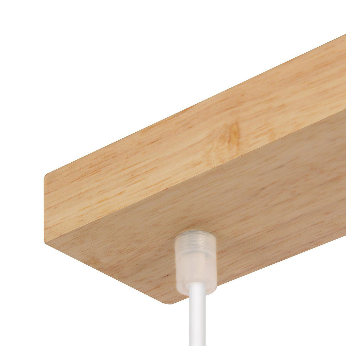 PENDELLEUCHTE Seraphine 170/60/5.5 cm - Weiß, Holz (170/60/5.5cm) - ZMH