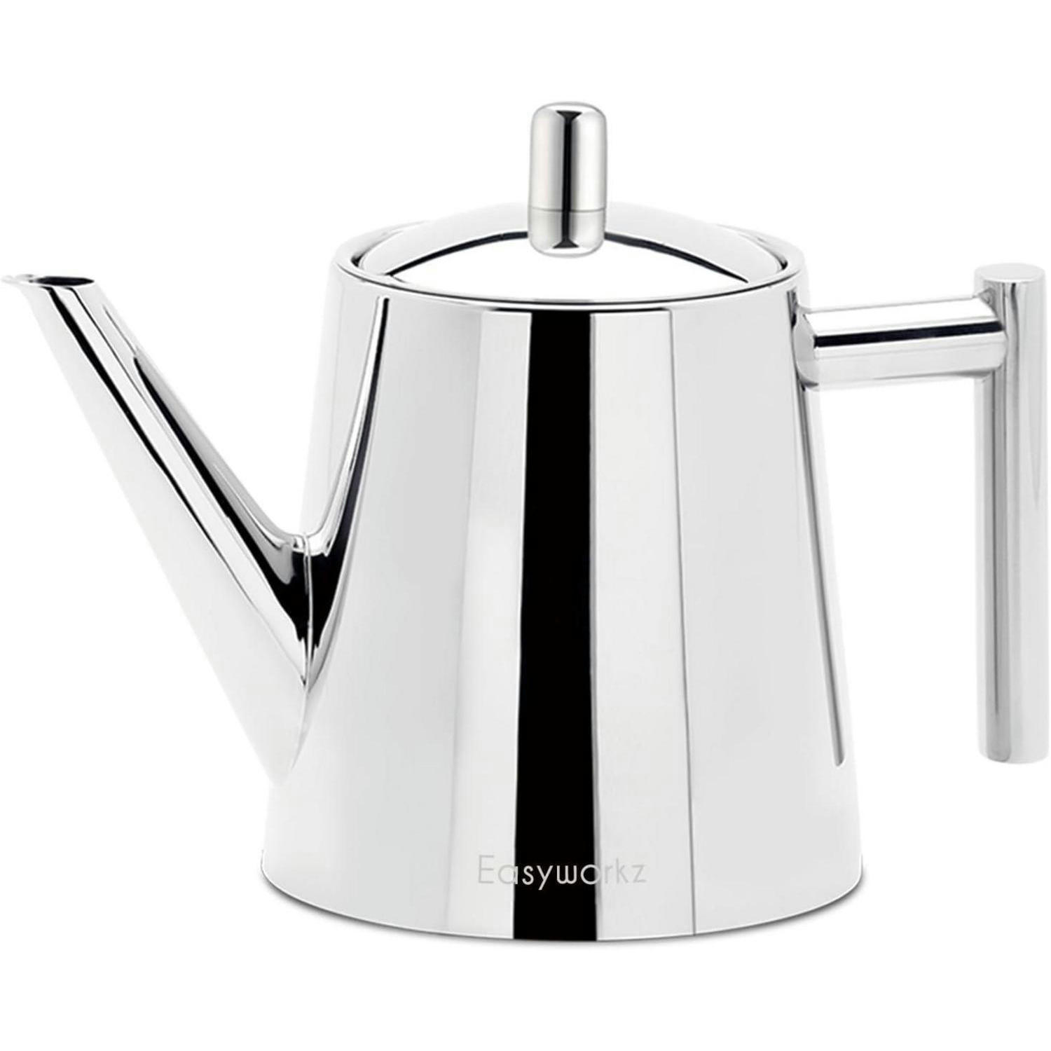 TEEKANNE doppelwandig Edelstahl 1000 ml - Silberfarben, Metall (14.5/19cm)