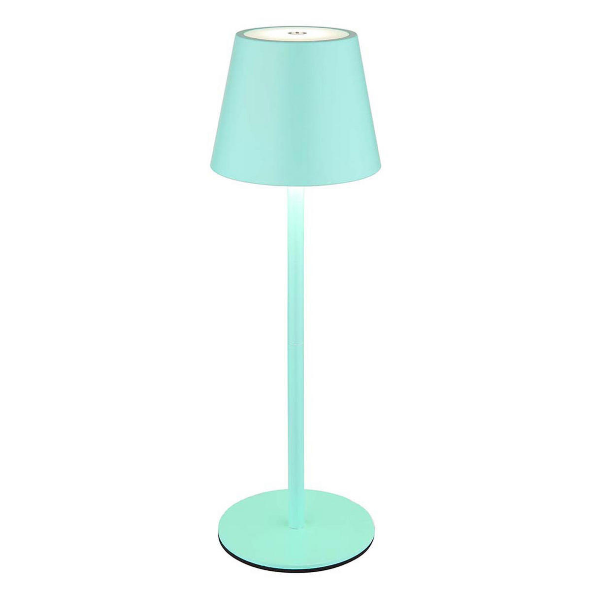 LED AUSSENLEUCHTE VANNIE I Türkis Opal - Türkis, Metall (11.5/11.5/36cm) - Globo Lighting