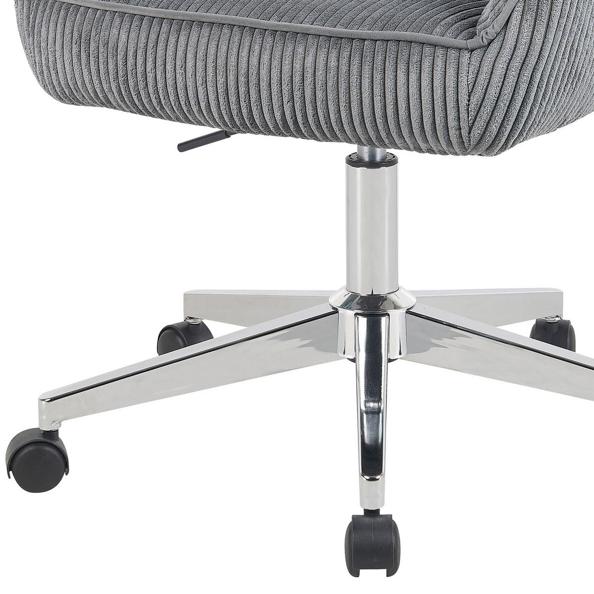 BÜROSTUHL Mika-Noel 2er-Set - Chromfarben/Grau, Textil/Metall (60/79/61cm) - DUBI Möbel