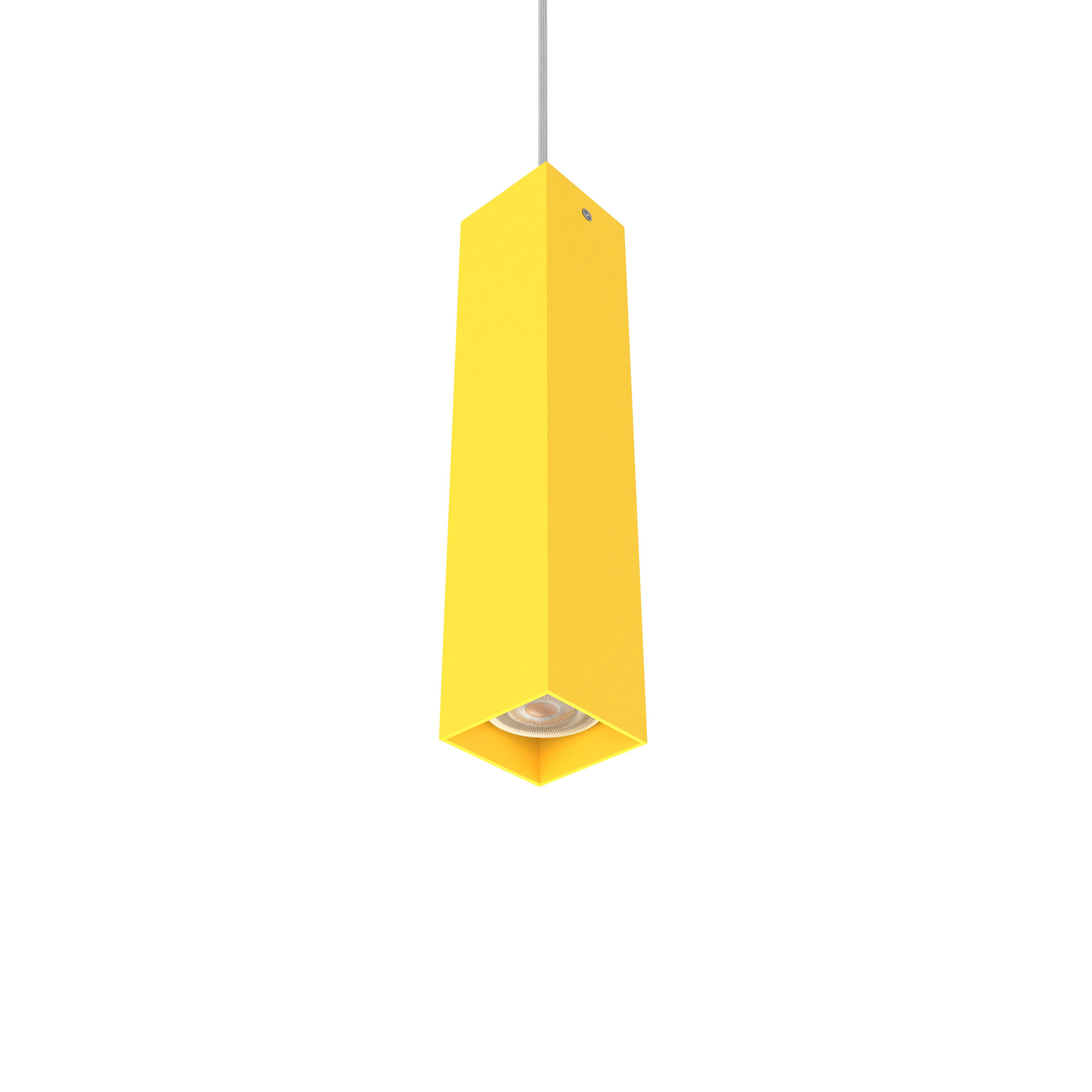 HÄNGELEUCHTE Cube H30 - Gelb, Metall (6/6/30cm) - Lumicom