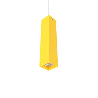 HÄNGELEUCHTE Cube H30 - Gelb, Metall (6/6/30cm) - Lumicom