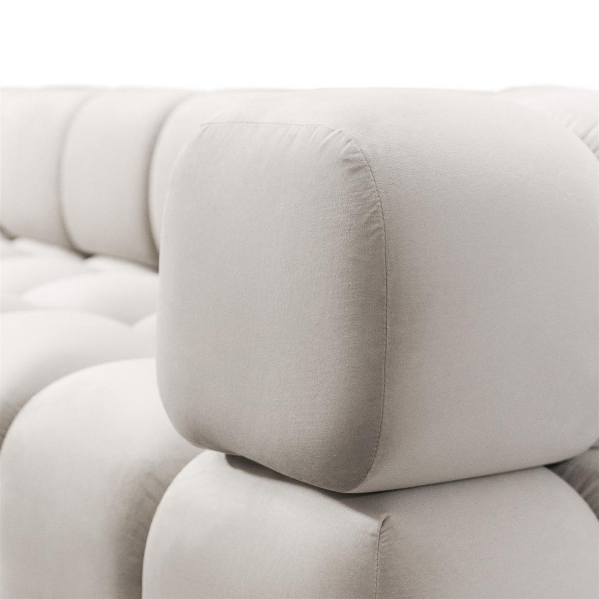 SOFA 3-sitzer Und 1-polsterhocker Flow - Grün, Holzwerkstoff/Textil (288/71/96cm) - Fun Möbel