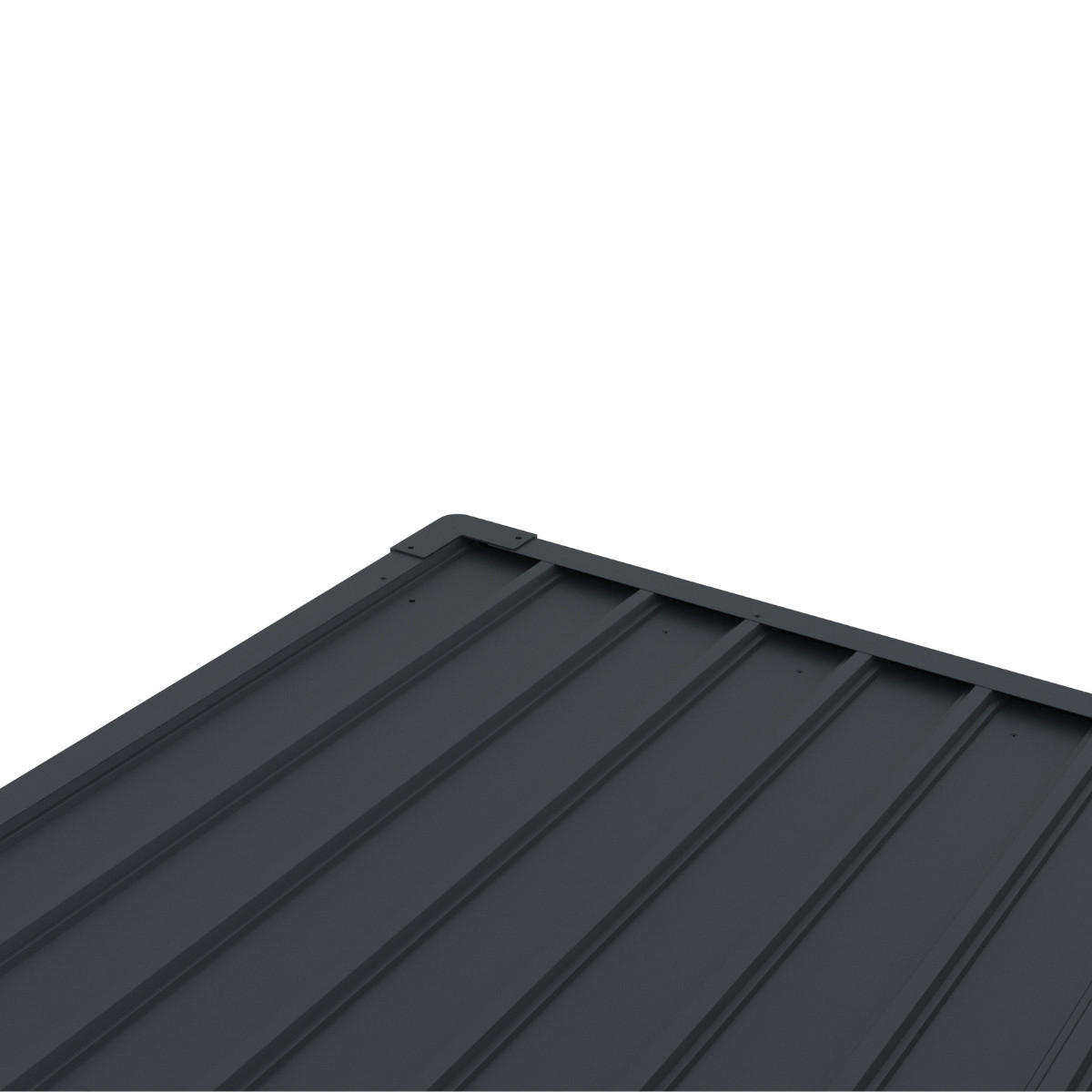 GERÄTEHAUS TOM Dunkelgrau mit Doppeltür und Schließzylinder 230/230/222 cm - Grau, Kunststoff (80/175/120cm) - Plats Outdoor solution