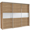 SCHIEBETÜRENSCHRANK - Kleiderschrank FLO - Riviera Eiche - Braun, Holzwerkstoff (277/225/65cm) - Möblo