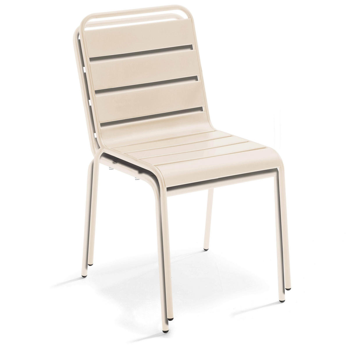 GARTENSET 3-tlg., Elfenbeinfarbe - Weiß, Metall - Oviala