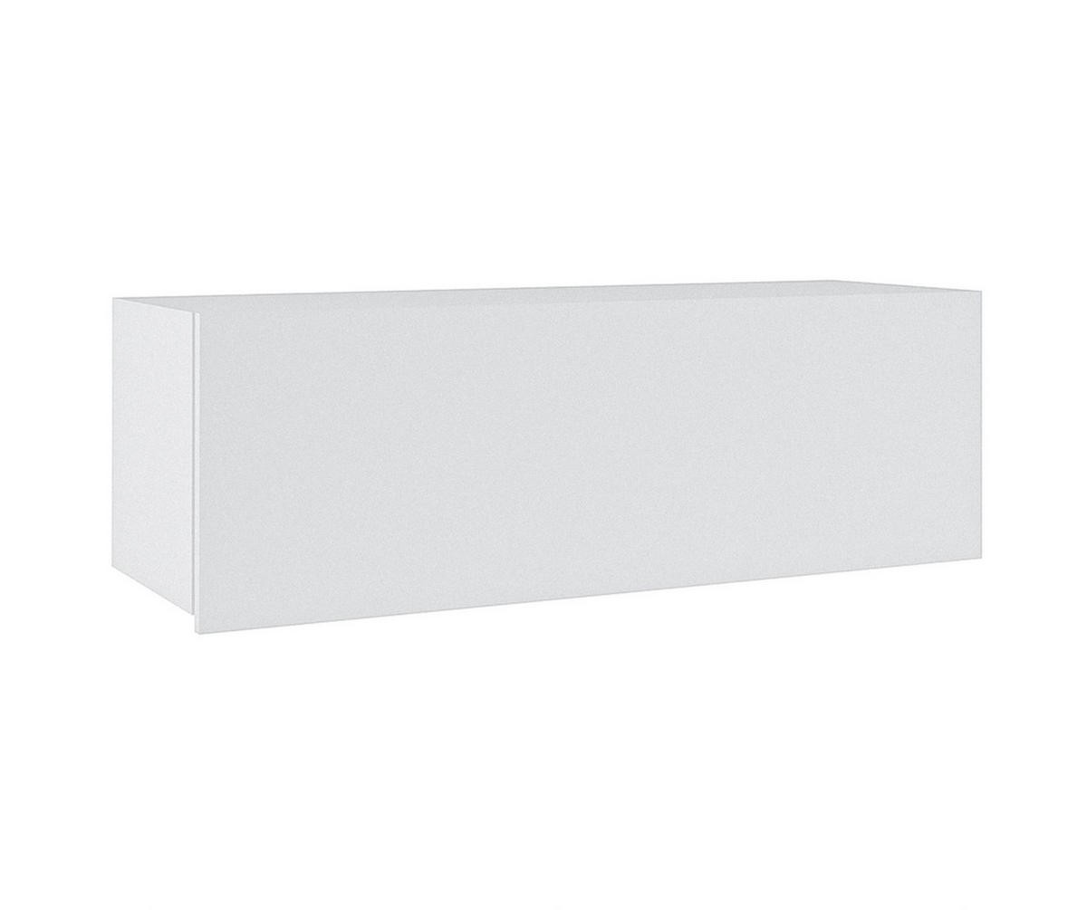 WOHNWAND Kossana 4 Modern Weiß/Goldene Eiche 255/142/43 cm Designmöbel - Hellbraun/Weiß, Holzwerkstoff/Kunststoff (255/142/43cm) - AX Living
