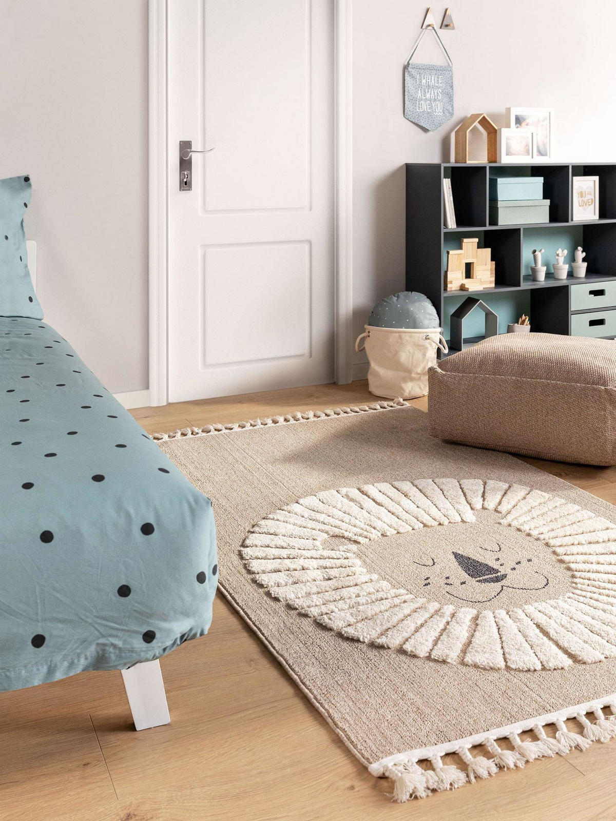 DĚTSKÝ koberec Momo Béžová 90x130 cm - béžová, textil/přírodní materiály (90/1cm) - KUNSTLOFT