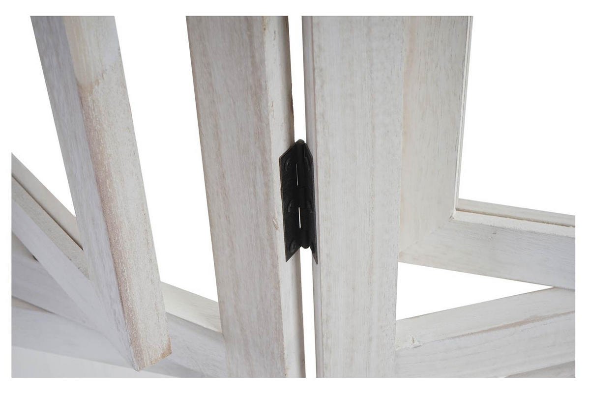 PARAVENT BILDGALERIE Weiß - Weiß, Holz (125/161/2cm) - MCW
