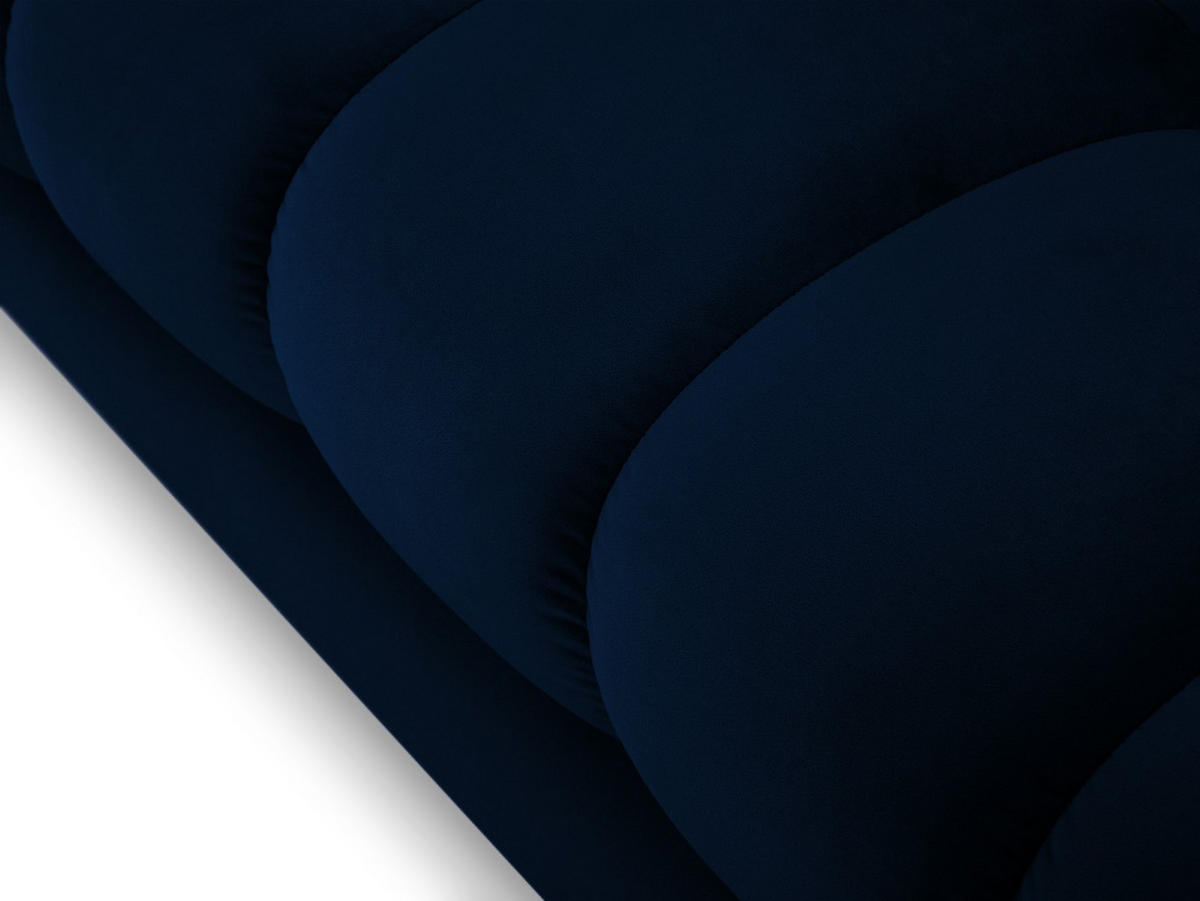 SOFA Mamaia aus Samt königsblau 2 Sitzplätze - Blau, Textil (92/75/152cm) - Micadoni