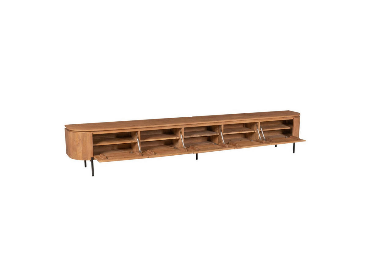 LOWBOARD Magnificent Mangoholz 280 cm / 35 cm Natur - Naturfarben, Holz (280/30/35cm) - Villa Möbel