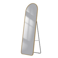 STANDSPIEGEL mit Rahmen Gehärteter Silberspiegel Gold 147/45 cm - Goldfarben, Glas/Metall (45/147/147cm) - EMKE