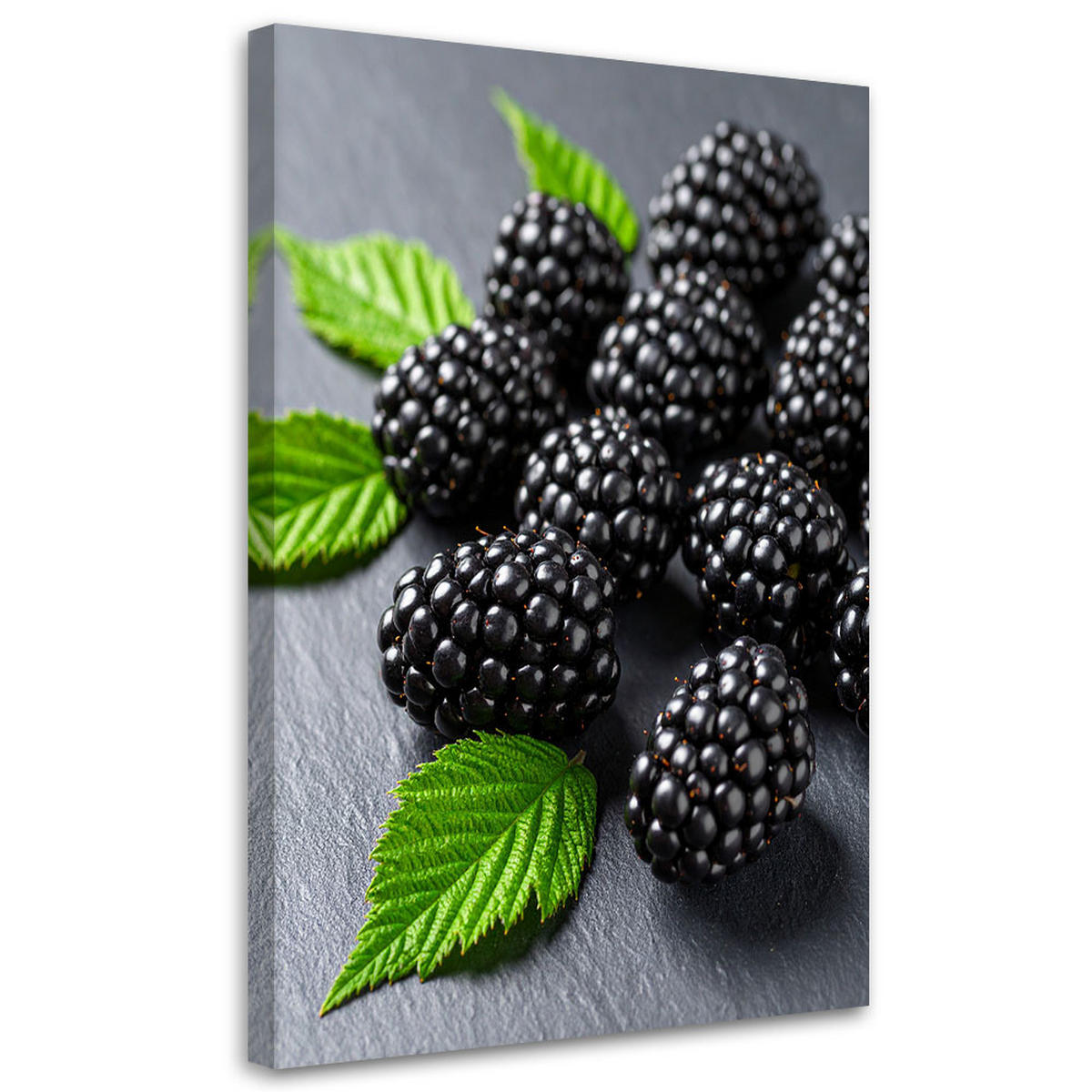 LEINWANDBILD Beerenfrüchte Natur 70x100cm - Grau, Textil (70/100cm) - Feeby