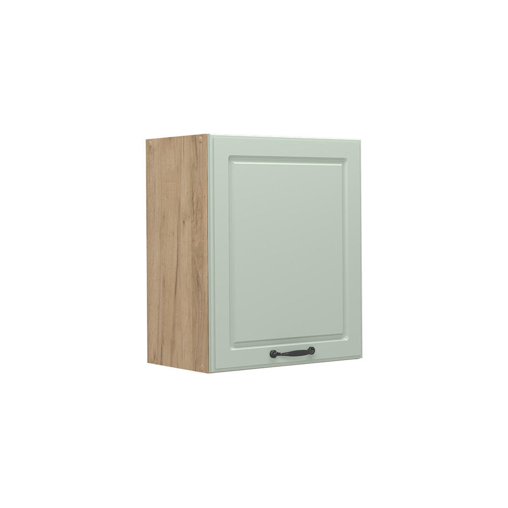 NÁSTENNÁ SKRINKA R-Line, Mint vidiecky dom/Dub Goldkraft, 50 cm - zelená/dub medový, kompozitné drevo (50/60/31cm) - Vicco