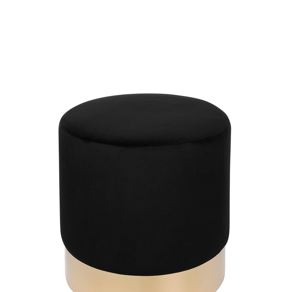 POUF Sophia 39/39/40 cm - Schwarz, Textil (39/40/39cm) - Beliani