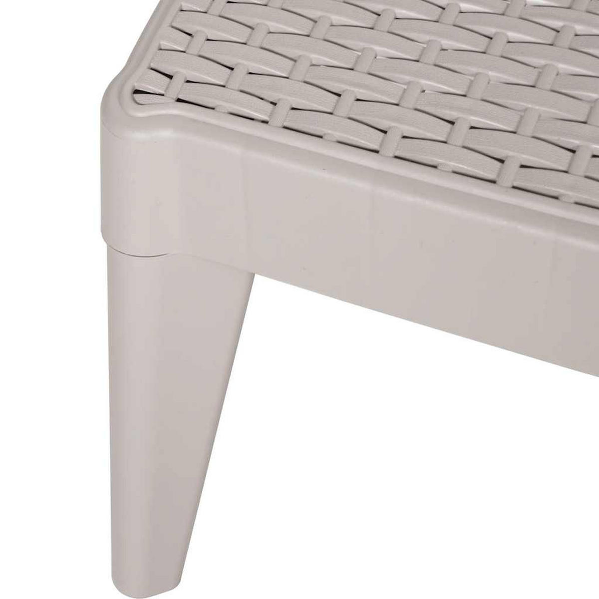 SONNENLIEGE Cappuccino-Braun 186/60/29 Cm PP - Cappuccino, Kunststoff (60/29/186cm) - vidaXL
