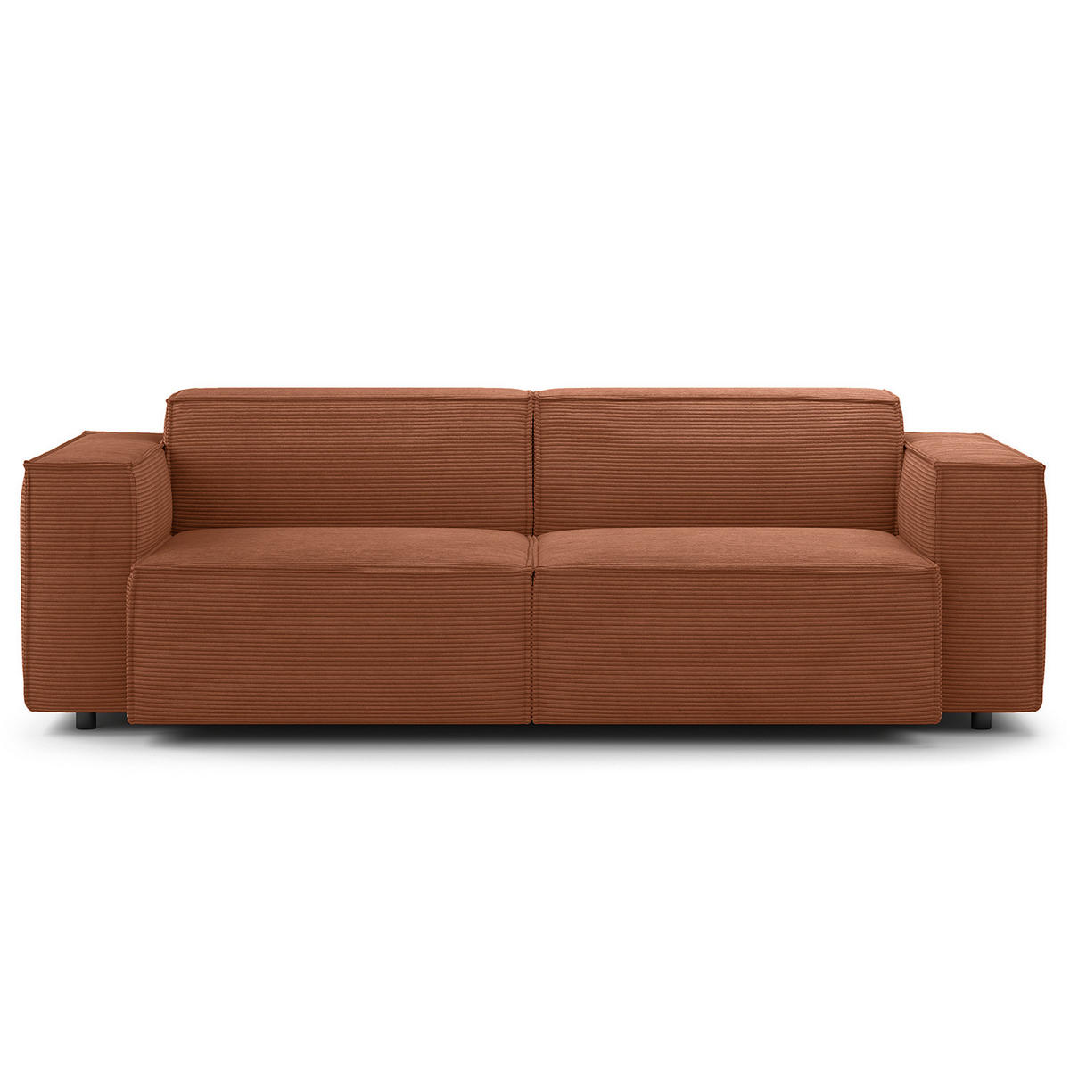 2,5-SITZER SOFA - Braun, Textil (223/70/96cm) - home24