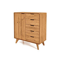 KOMMODE HOCH GREG Wildeiche - Wildeiche, Holz (90/92/40cm) - byoak