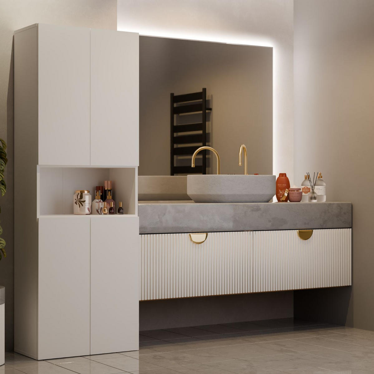 HOCHSCHRANK Billy - Beige, Holzwerkstoff (60/174/30cm) - kommodly