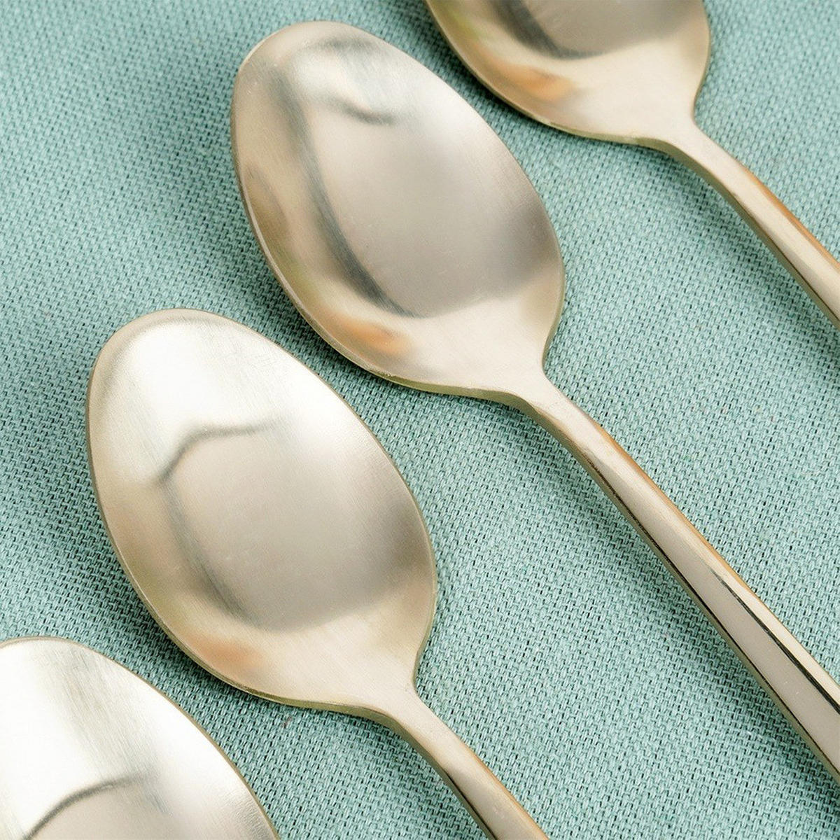 TEELÖFFEL Stahl 4 Stück. Gold - Goldfarben, Metall - Excellent Houseware