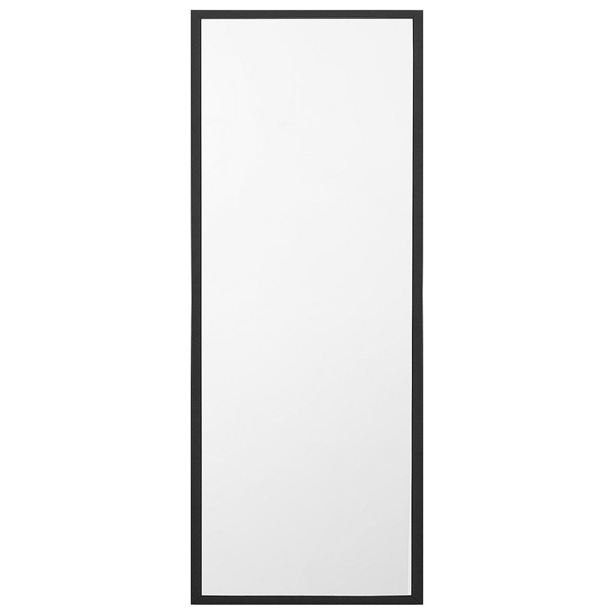 STEHSPIEGEL schwarz rechteckig 40/140 cm Torcy - Schwarz, Kunststoff (40/140/3cm) - Beliani