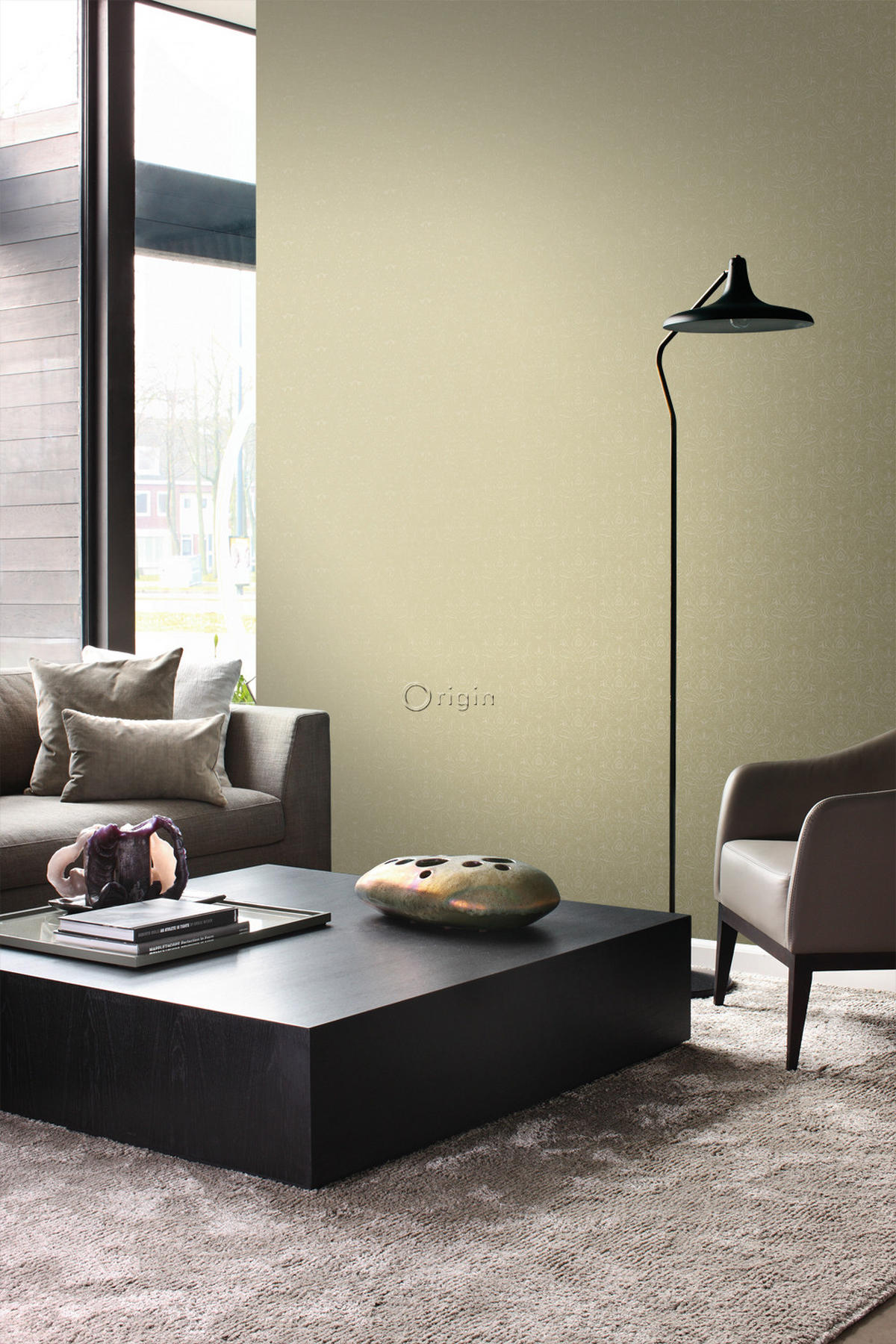 TAPETE Ornamente 53 cm x 10.05 m - Goldfarben, Papier (53/1000cm) - Origin Wallcoverings