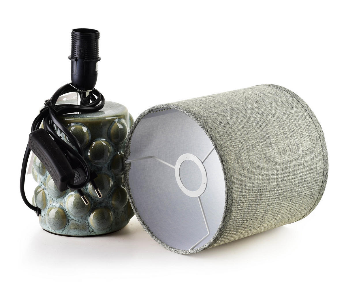 TISCHLAMPE Dunkelgrau 10/14/28.5 cm Keramik - Dunkelgrau, Keramik (10/14/28.5cm) - Mondex