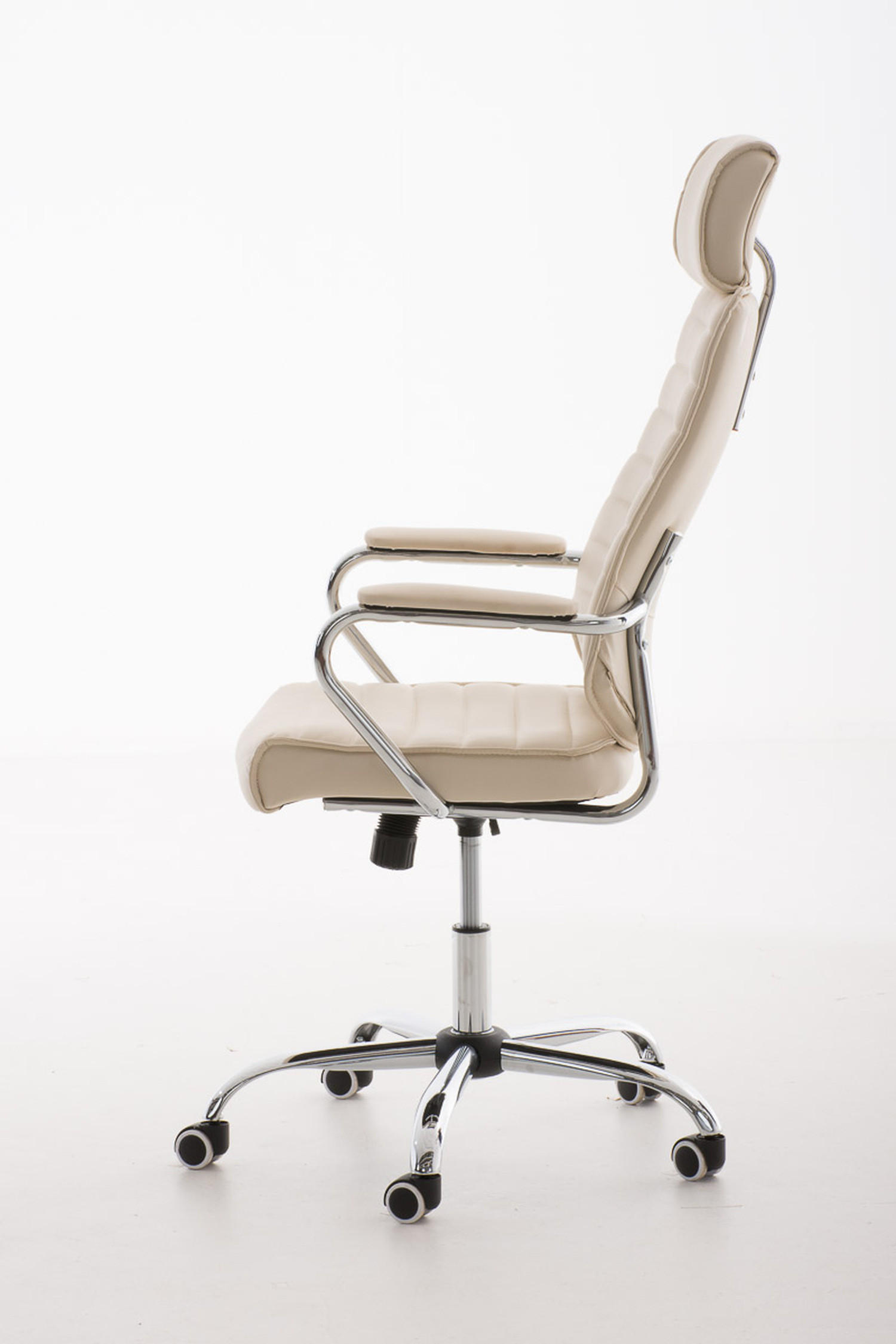 BÜROSTUHL Rako, Creme - Creme, Textil/Metall (60/128/67cm) - TPFLiving
