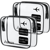 KULTURTASCHE 2-teiliges Set Transparent - Transparent, Kunststoff (22/2/30cm)