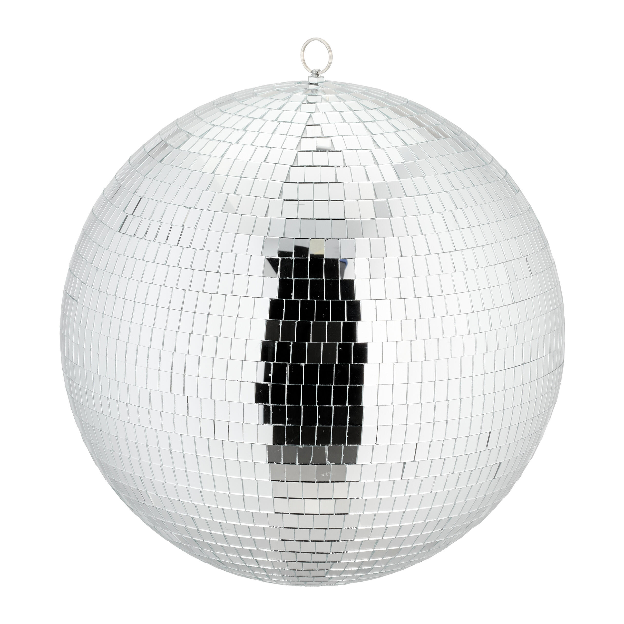 DISCOKUGEL - Silberfarben, Glas/Textil (40/44/40cm) - Relaxdays
