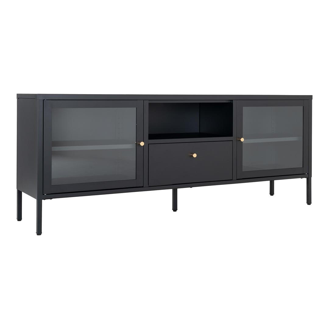 TV-ELEMENT Schwarz - Schwarz, Holzwerkstoff (160/60/35cm) - ebuy24