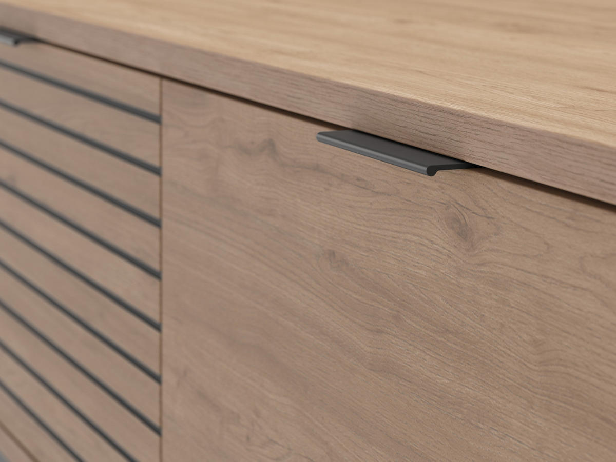 TV-STÄNDER Ariel Braun 180/40/48 cm - Braun, Holz (40/48/180cm) - Calicosy