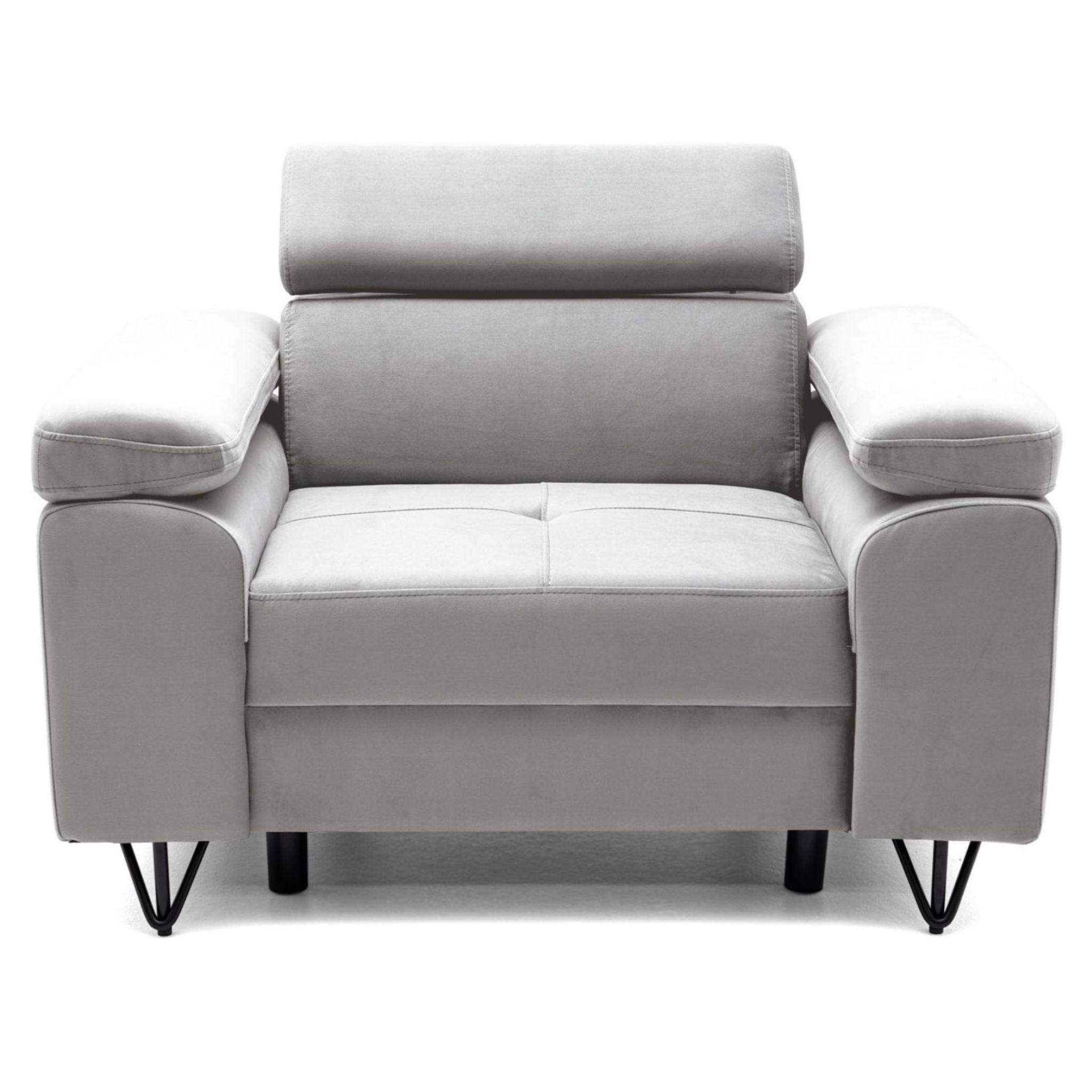 Muffo Sessel Grau 116x90x92 cm