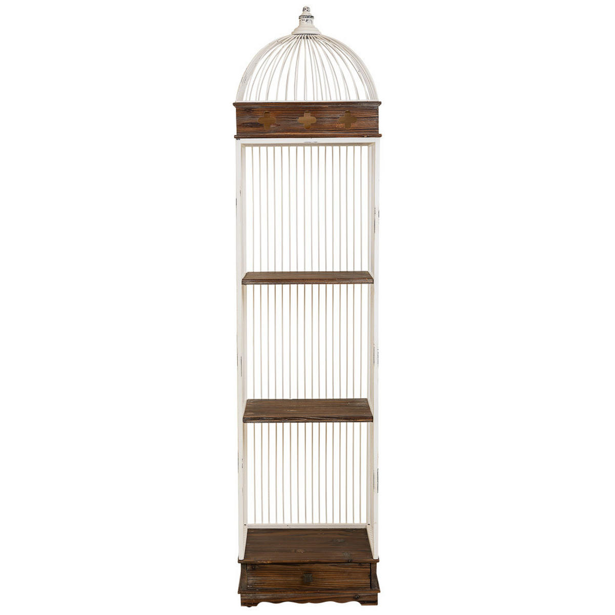 REGAL aus Holz und Metall 41x31x172 cm - Braun, Metall (41/172/31cm) - Wanderlust