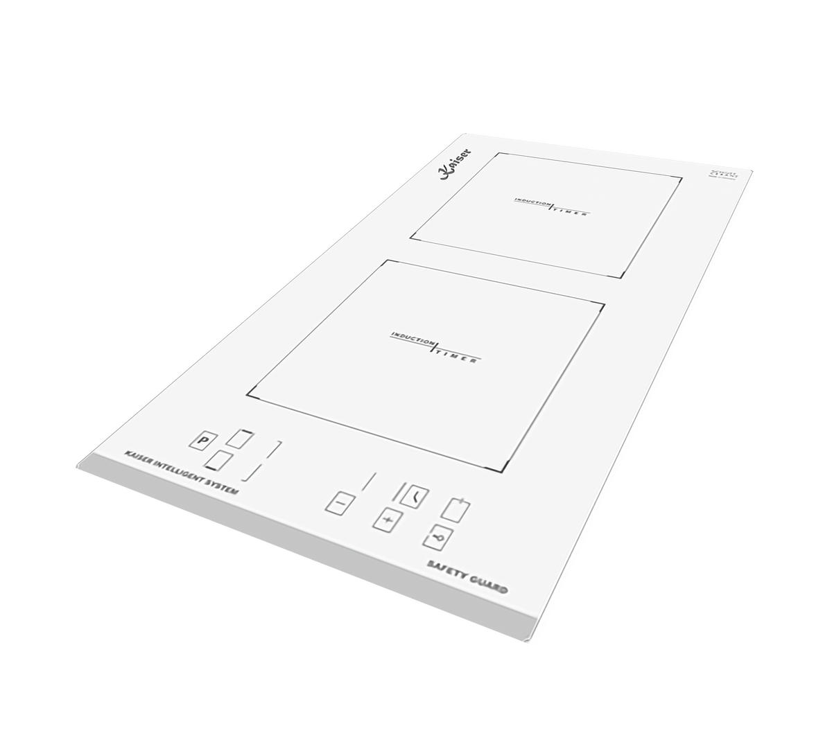 INDUKTIONSKOCHFELD - Weiß, Keramik (28.8/5.5/52cm) - Kaiser Küchengeräte