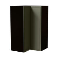 ECKHÄNGESCHRANK Salo W14/60 Schwarz / Reed Green Matt 60 / 60 / 96cm - Schwarz/Grün, Holz/Holzwerkstoff (60/96/60cm) - Feldmann-Wohnen