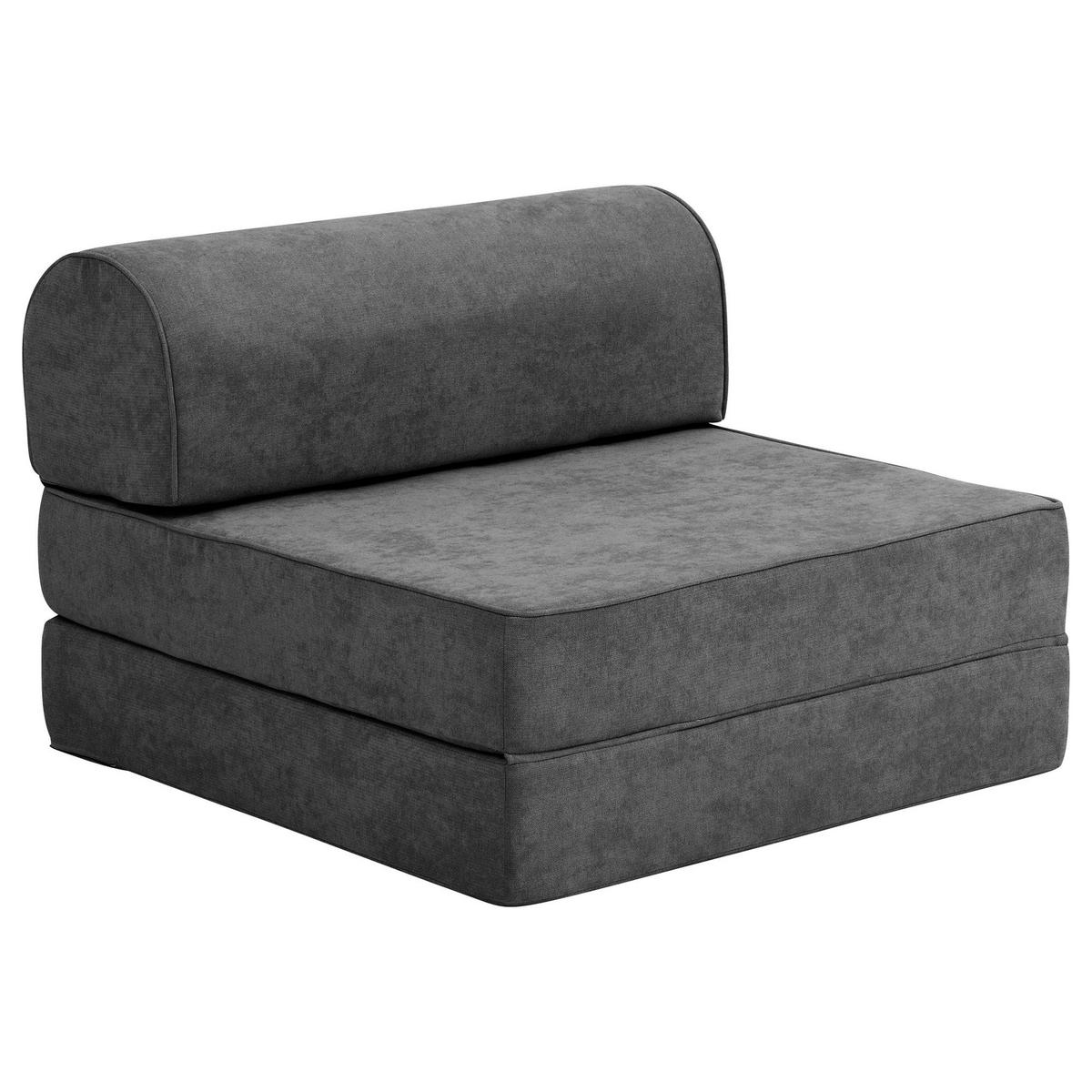 FALTSESSEL Katusha Flachgewebe anthrazit - Anthrazit, Kunststoff (80/57/80cm) - 58aufmkessel