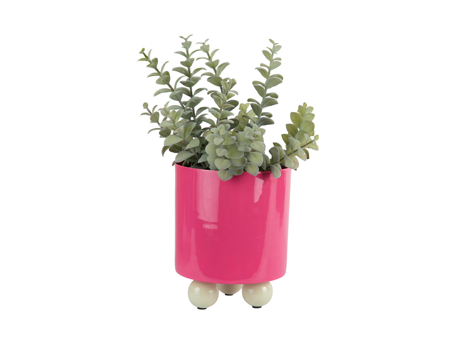 BLUMENTOPF Double Funky Rosa 16/16/20 cm - Pink, Metall (20cm) - Present Time