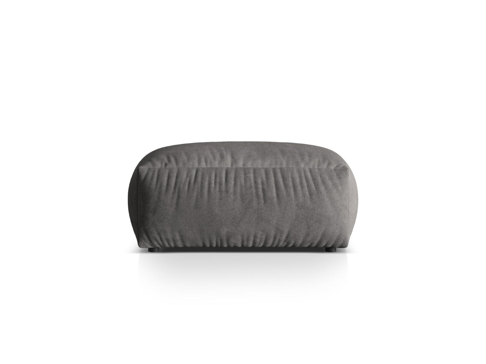 POUF Martina aus Samt grau - Grau, Textil (65/44/95cm) - Micadoni