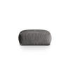 POUF Martina aus Samt grau - Grau, Textil (106/44/106cm) - Micadoni