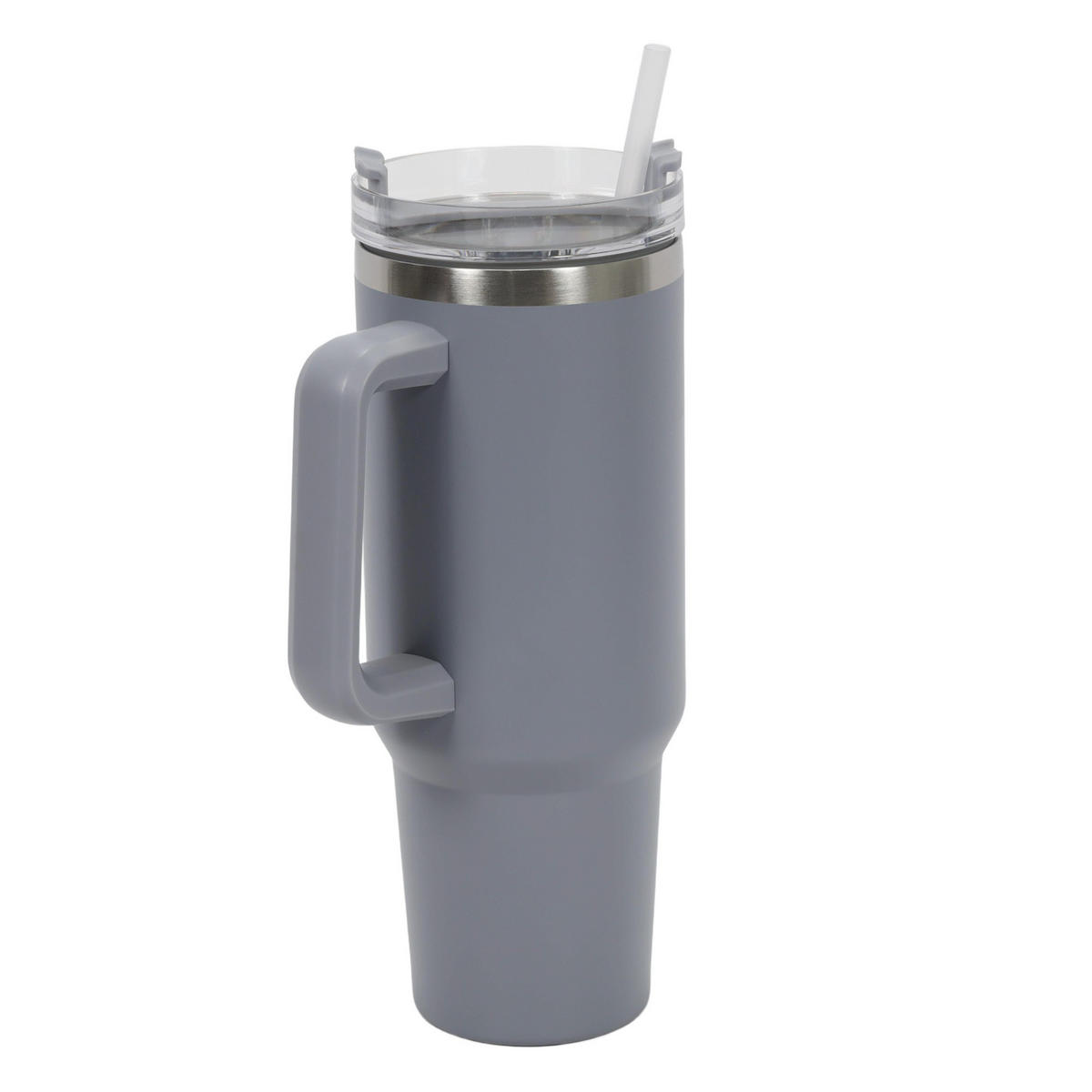THERMOBECHER aus Edelstahl Hellgrau 1,2 l 14/10/26,5 cm - Grau, Metall (1.2L) - Excellent Houseware