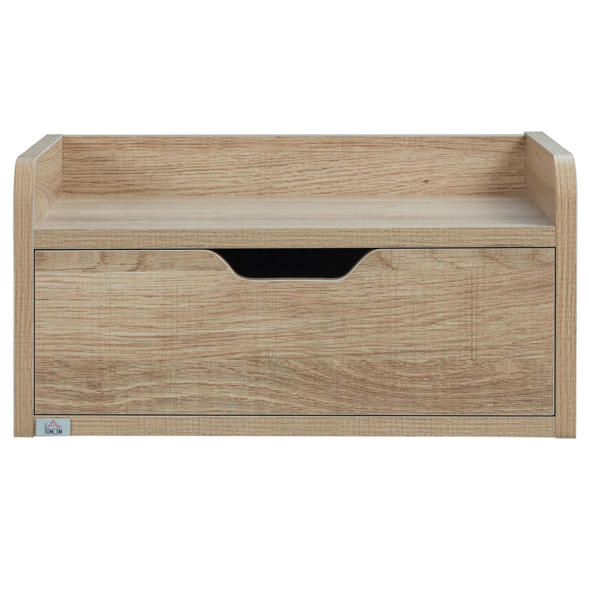 NACHTTISCH Braun Spanplatte hängend mit Schublade 2er-Set - Naturfarben, Holzwerkstoff (40/19.5/30cm) - PANGIVO