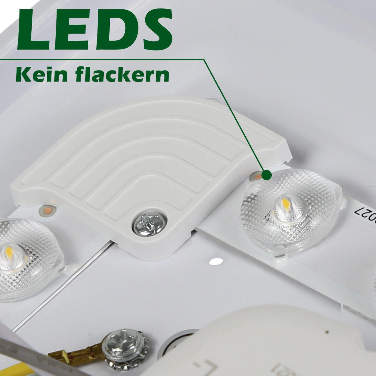 LED-DECKENLEUCHTE Adelheid 21/21/4 cm - Weiß, Kunststoff (21/21/4cm) - Nettlife