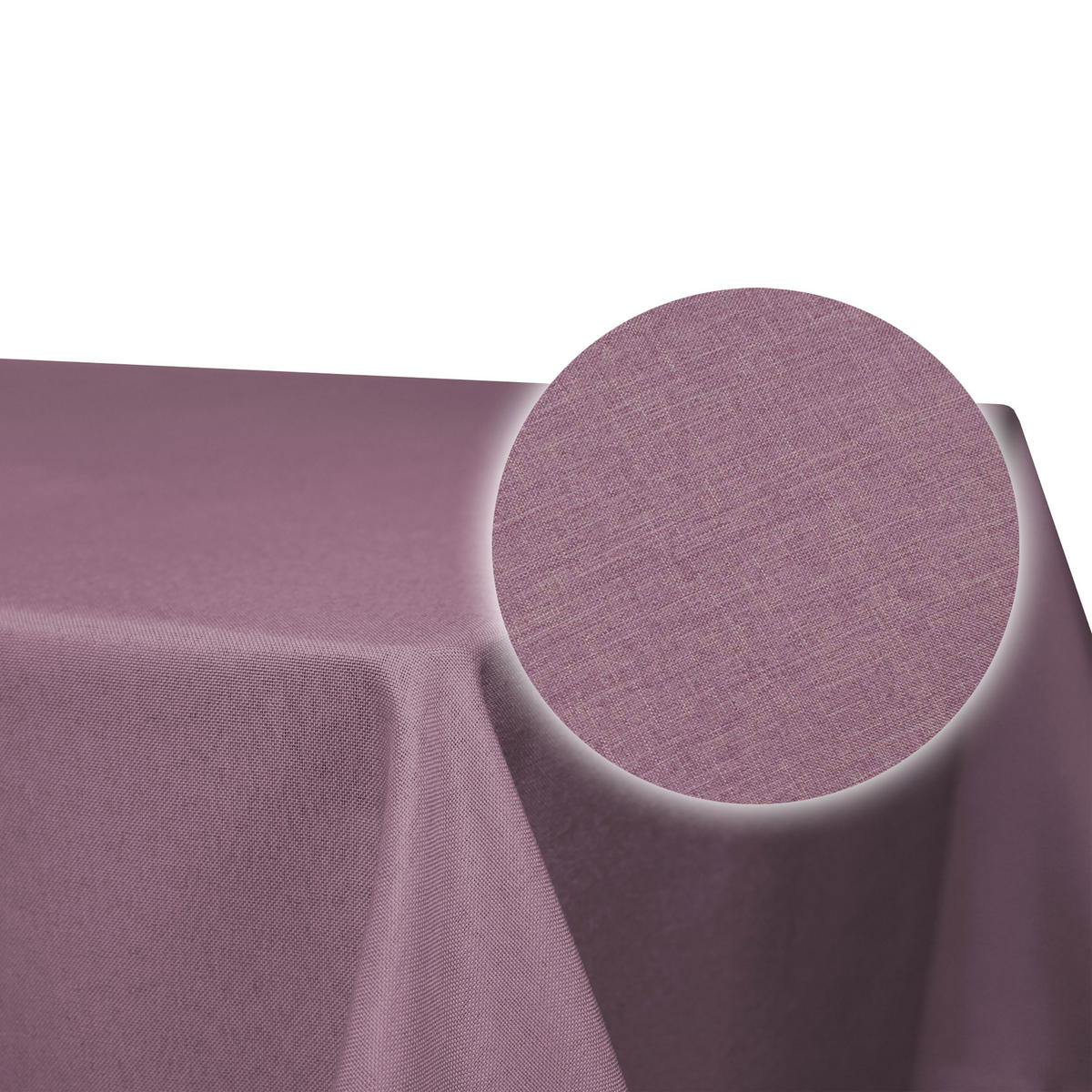 TISCHDECKE Leinenoptik 110/180 cm eckig Flieder - Flieder, Textil (110/180cm) - TiborTex