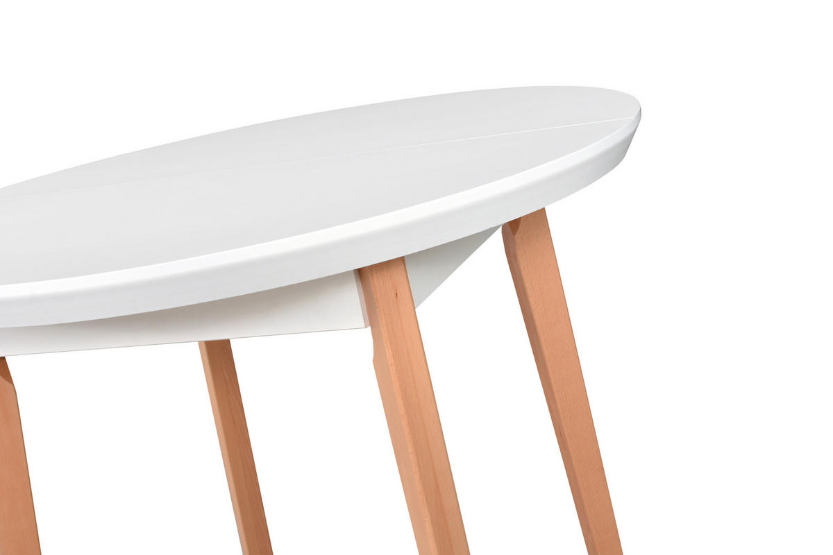 ESSTISCH Oslo 4,100-130 cm, weiss - Weiß, Holz (130/100/75cm) - Leaf Design