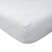 SPANNBETTLAKEN Flanell aus 100% Baumwolle - Weiß, Textil (140/190cm) - Homescapes