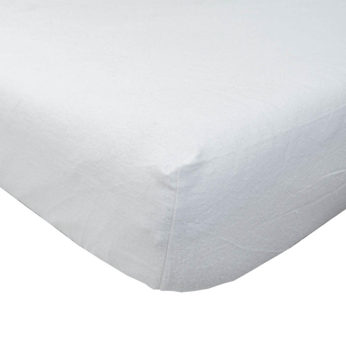 SPANNBETTLAKEN Flanell aus 100% Baumwolle - Weiß, Textil (140/190cm) - Homescapes