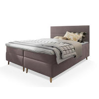 BOXBETT SANTA 160x200 cm mit Matratze und Topper - Rosa - Rosa, Holz (160/200cm) - MASSENO